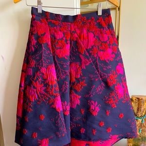 Anthropology Embroidery Skirt
